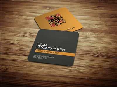 Tarjetas visitas cuadradas
